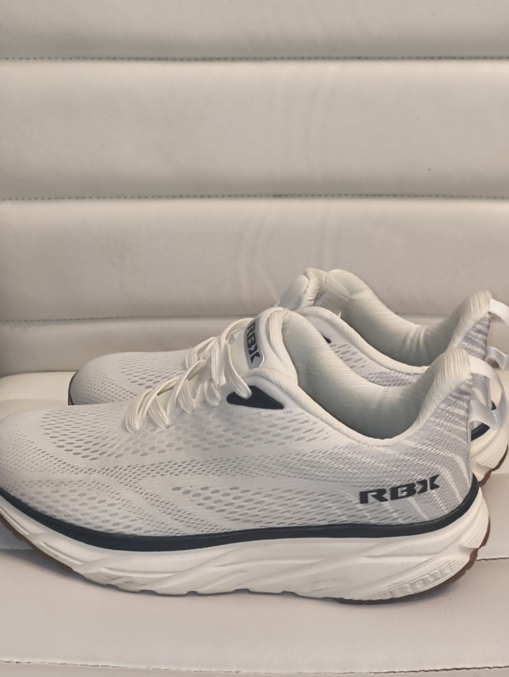 RBX White Mesh Athletic Sneakers
